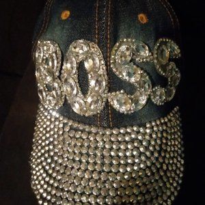NWOT Boss cap blinged out🤩
